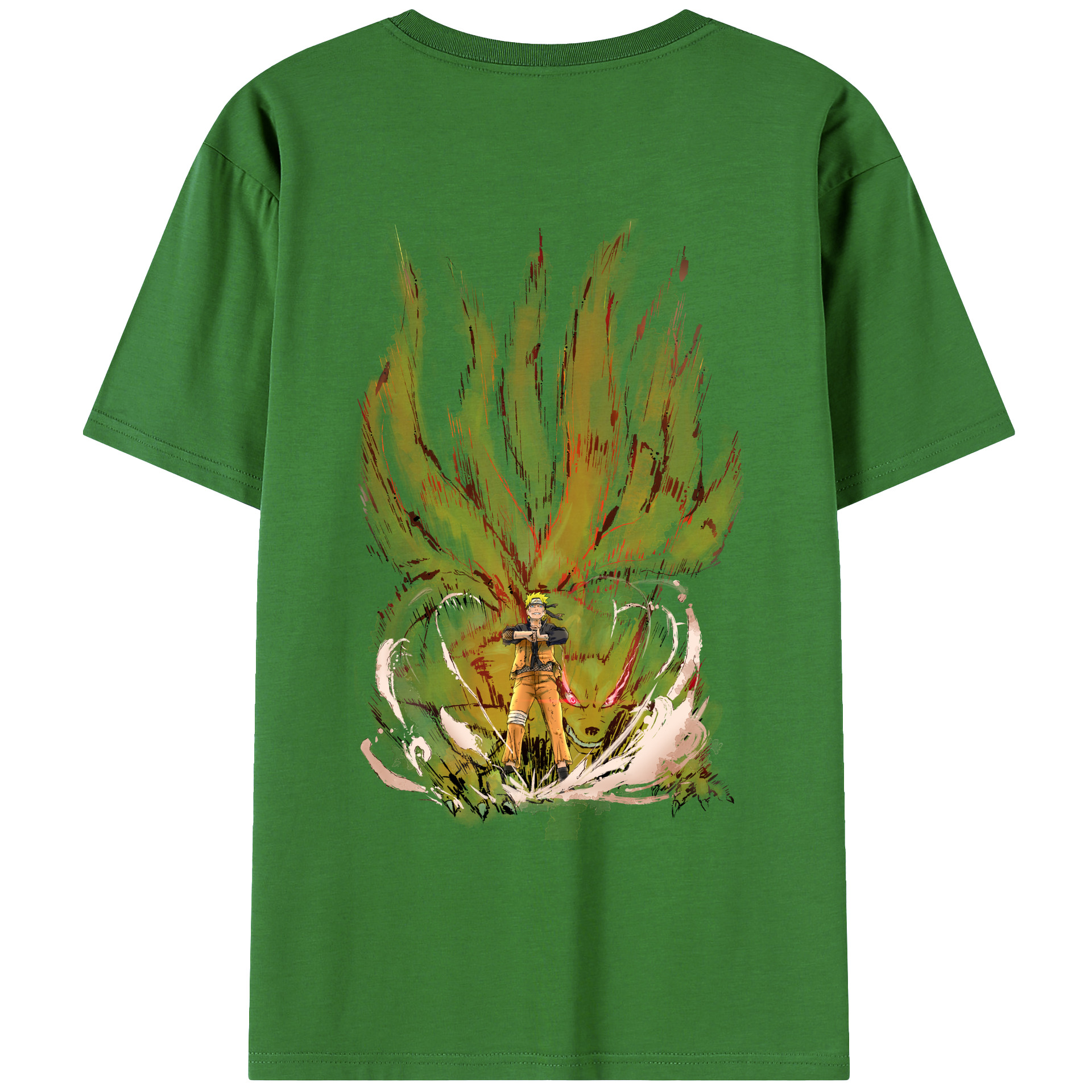 （画像用） NARUTO -ナルト- うずまき ナルト Uzumaki Naruto レディース半袖Tシャツ(バックプリント)